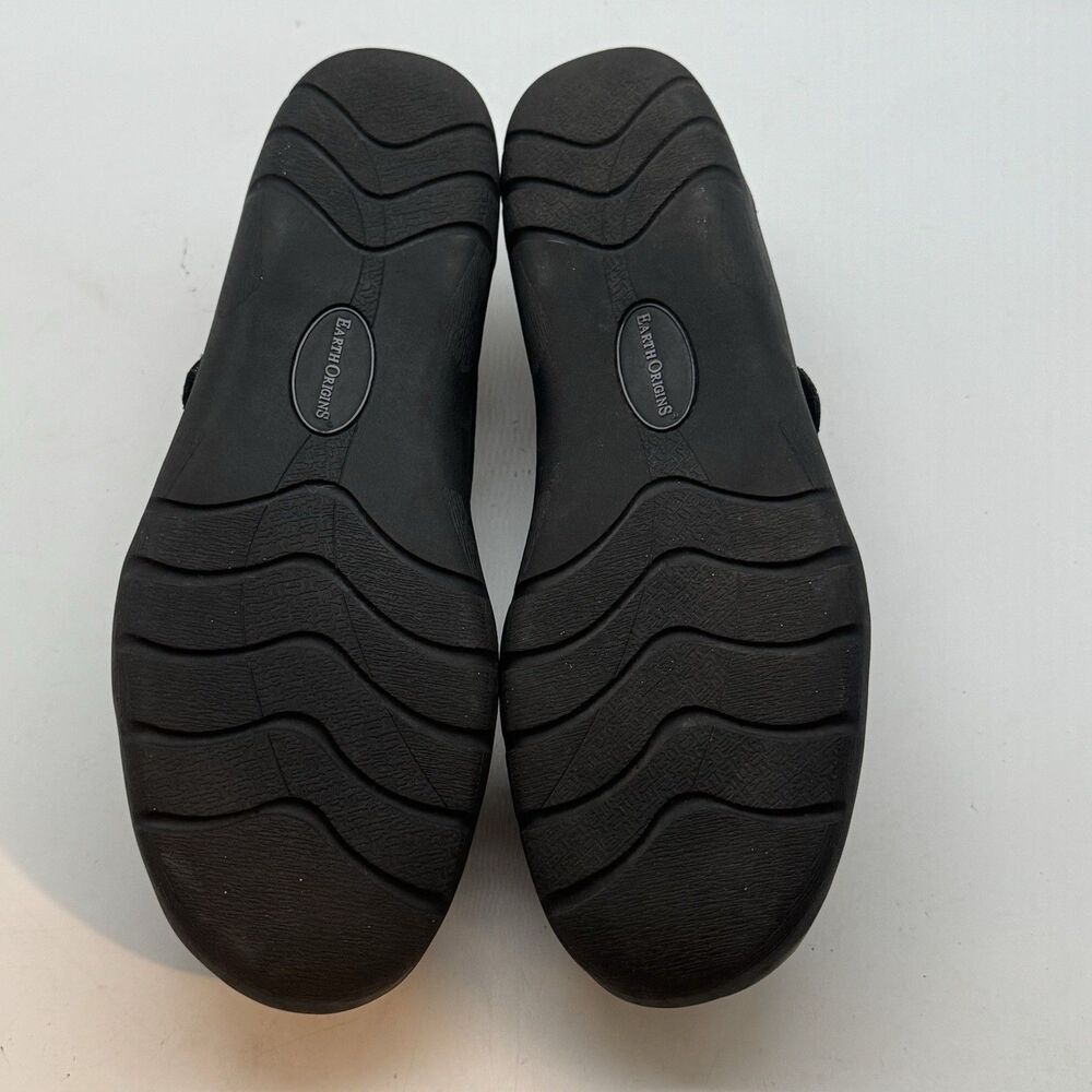 Earth Origins Tiffany Mary Janes Women's 9.5M Black Leather Hook & Loop Shoes - Picture 8 of 11